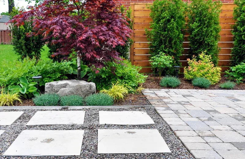 landscaping with pavers